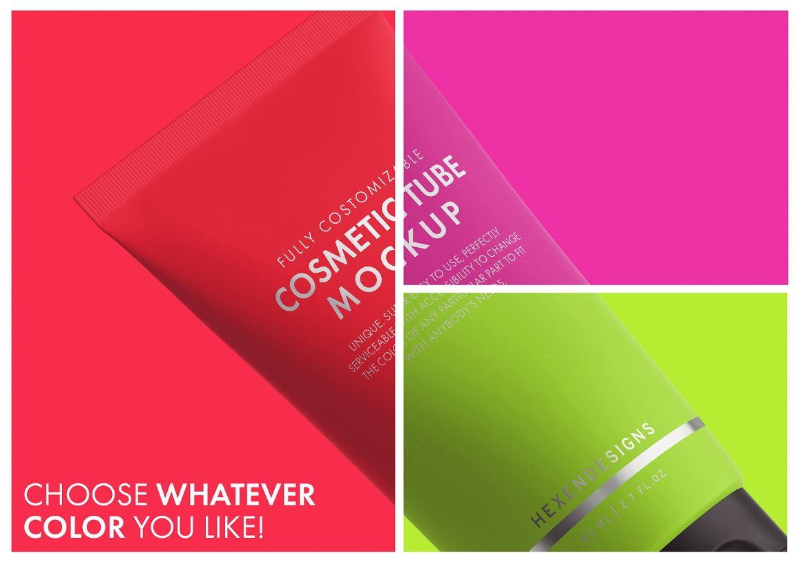 Cosmetic Tube Mockup