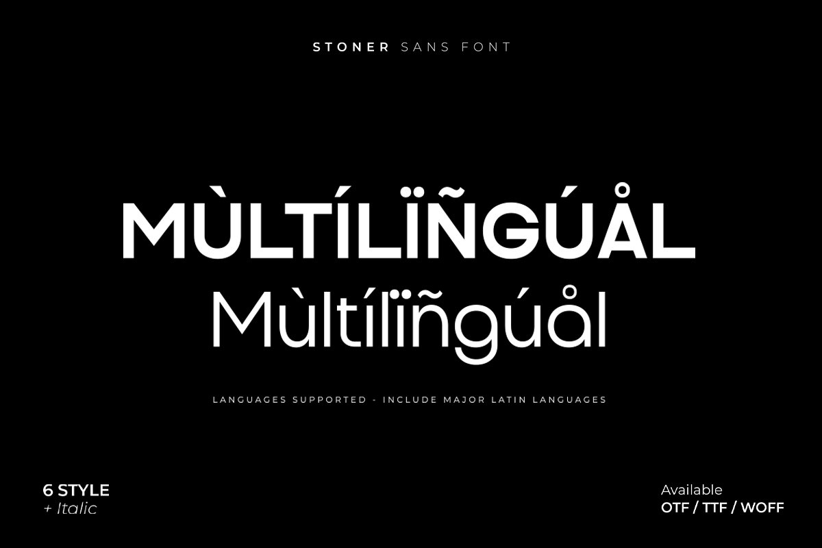 Stoner | 12 Sans Serif Font Family