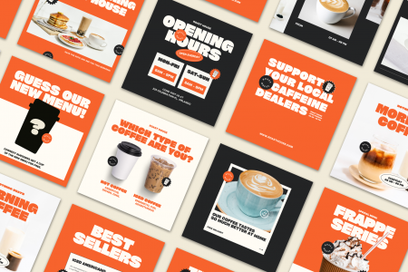 Coffee Shop Social Media Pack | Canva Templates