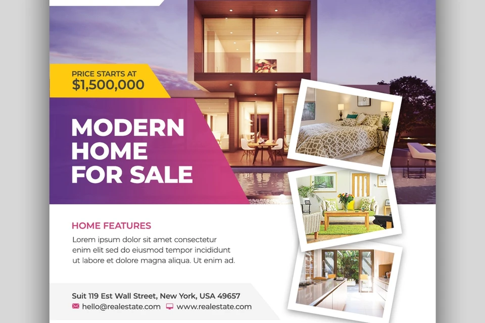real-estate-home-for-sale-social-media-banner-square-flyer-template