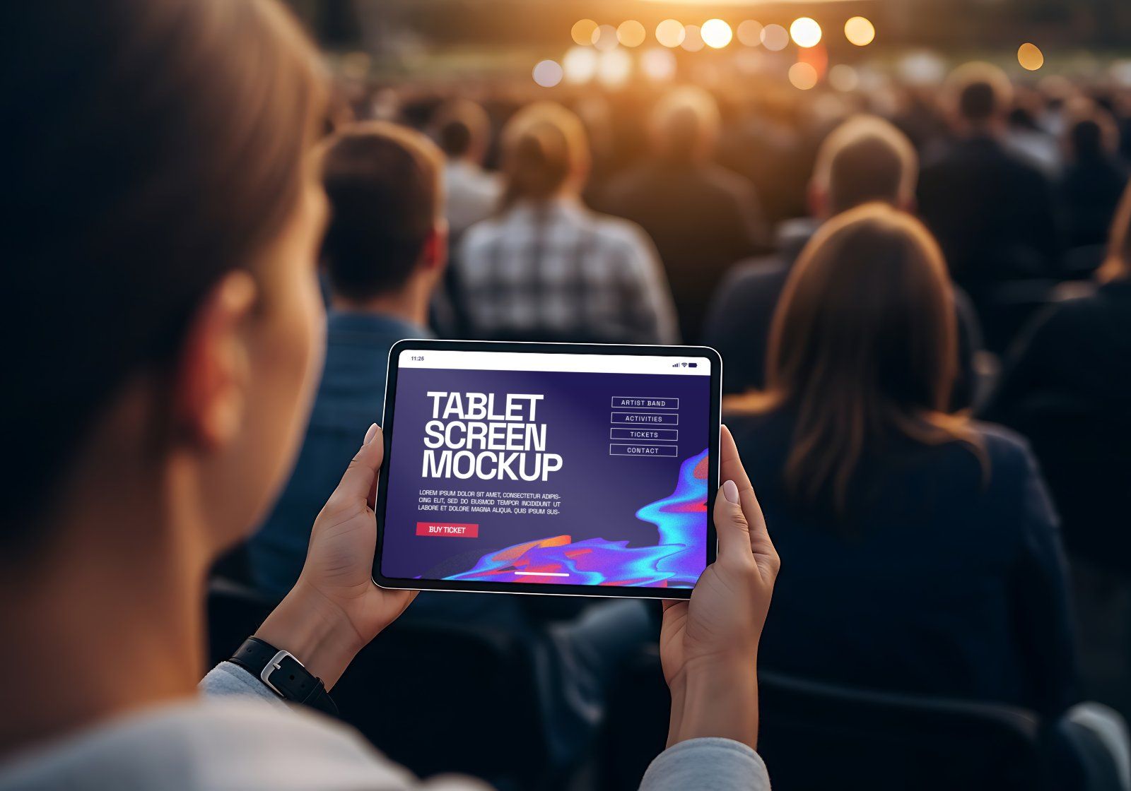 Premium Branding Festival Concert Music Mockup