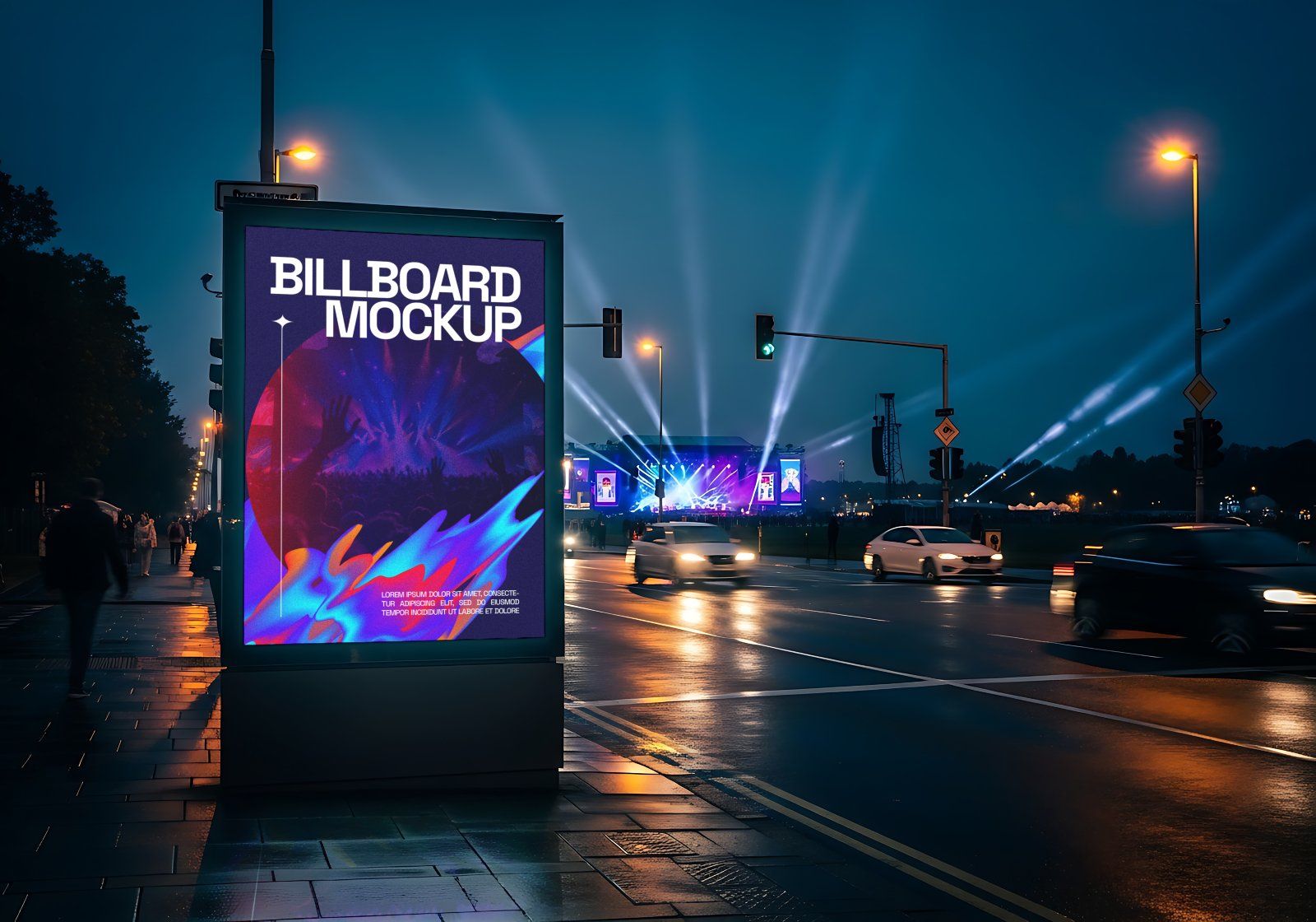 Premium Branding Festival Concert Music Mockup