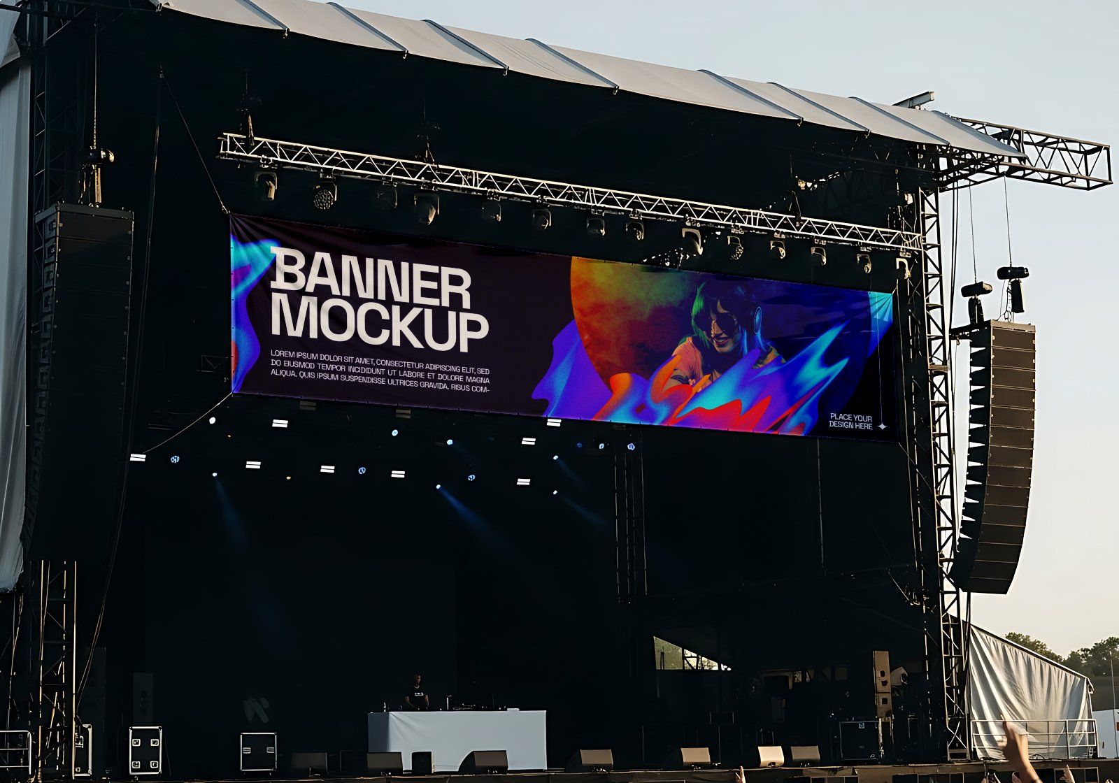 Premium Branding Festival Concert Music Mockup