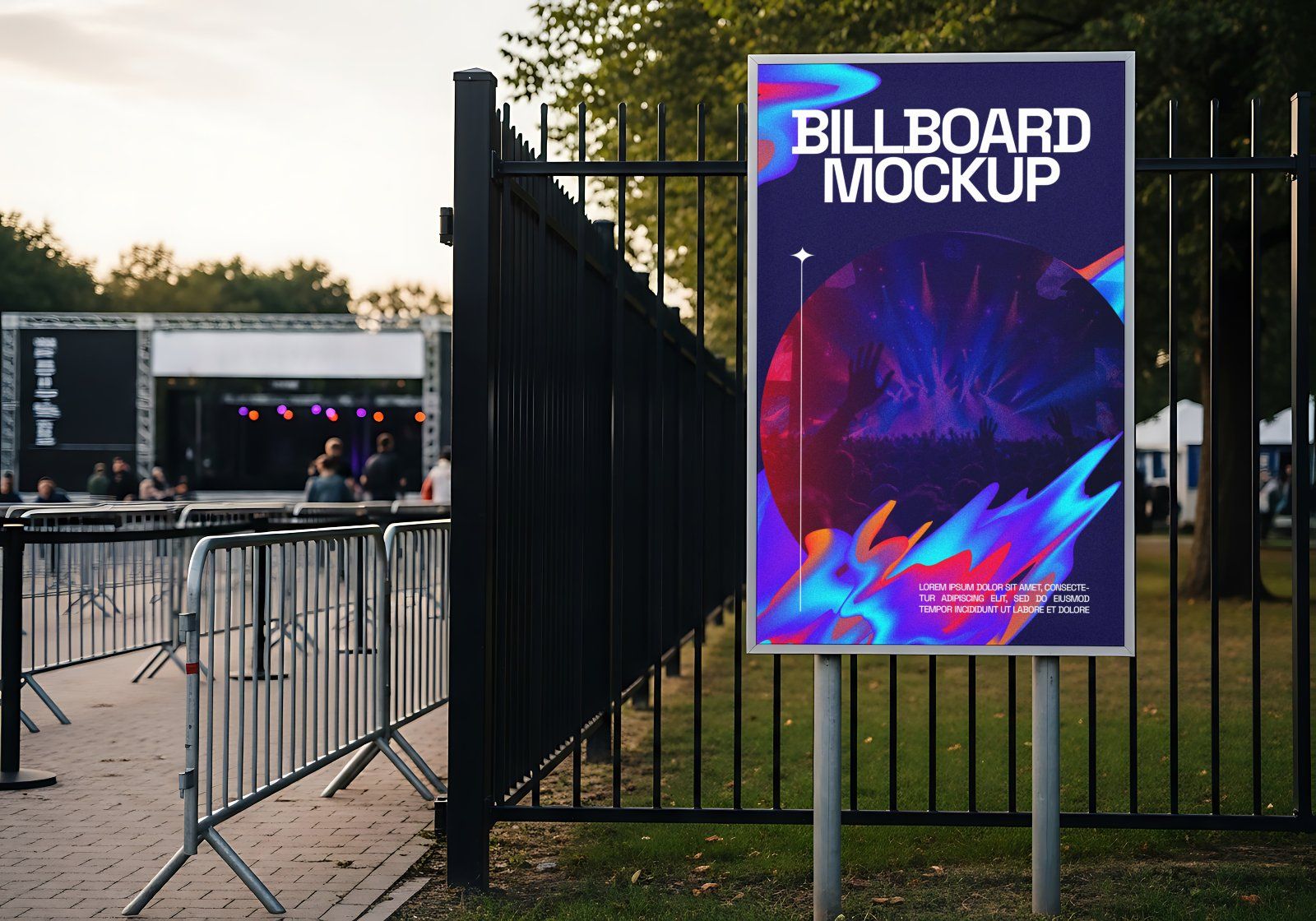 Premium Branding Festival Concert Music Mockup