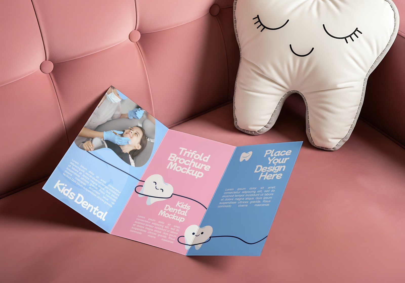 Children's Dental Clinic Branding Mockup Bundle – 15 Premium PSD Scenes for Pediatric Medical Identi