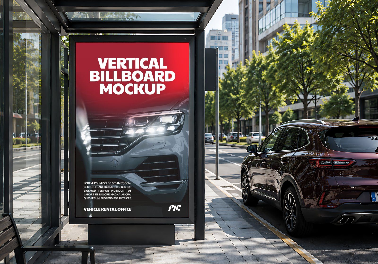 Ultimate Car Rental Branding Mockup Bundle – 15 Premium PSD Scenes for Automotive Travel & Fleet Ide