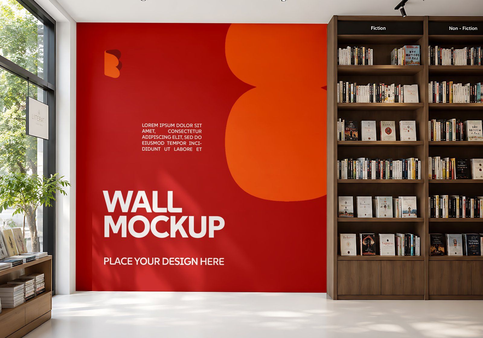 Premium Book Store Branding Mockup Bundle – 15 Literary PSD Scenes for Bookstores, Publishing Houses