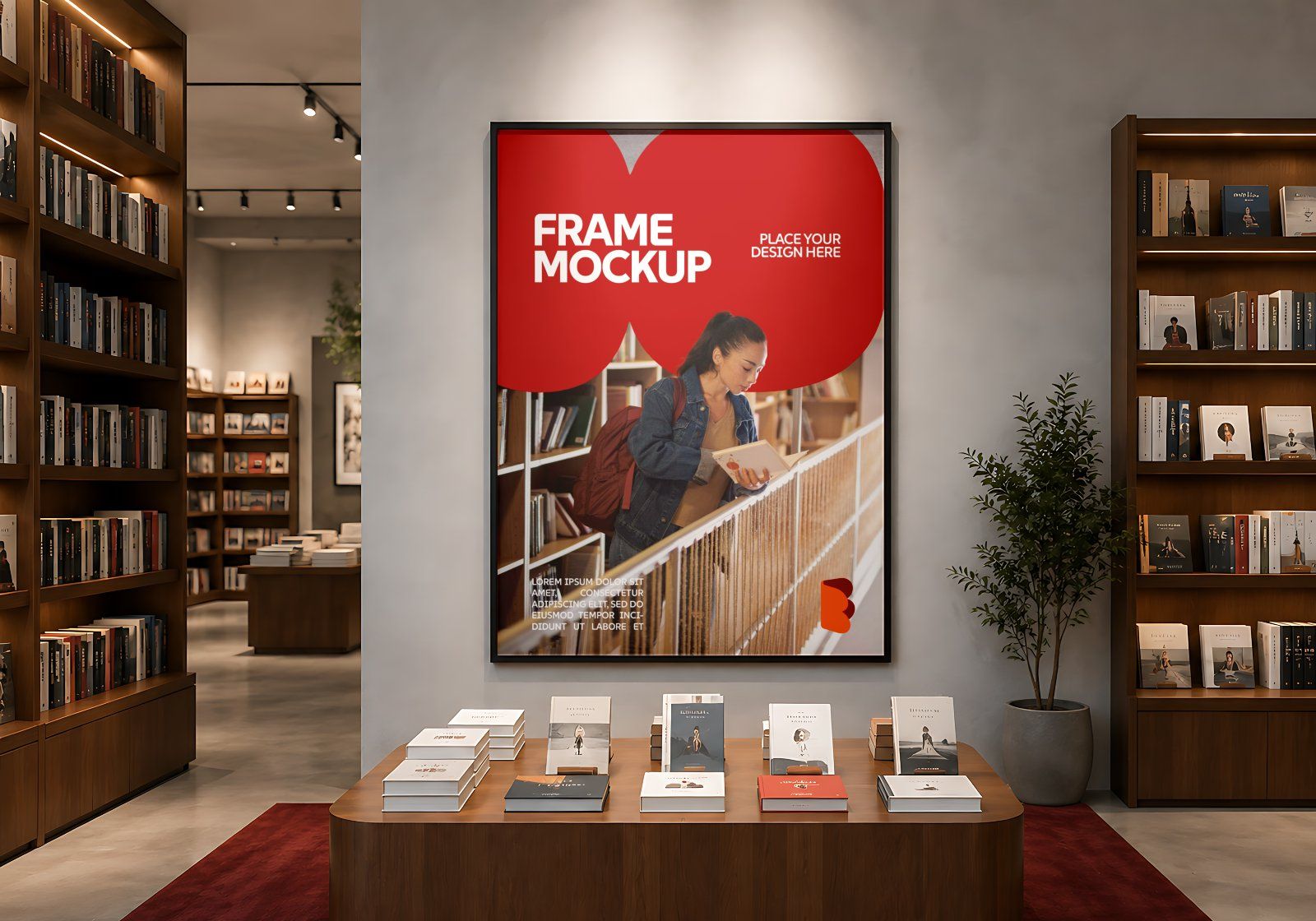 Premium Book Store Branding Mockup Bundle – 15 Literary PSD Scenes for Bookstores, Publishing Houses