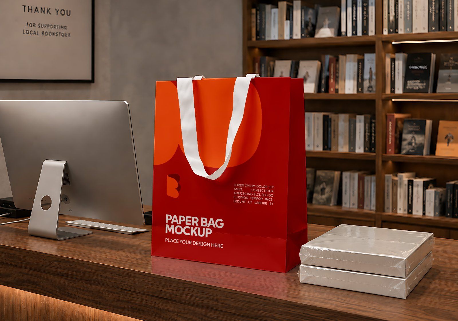 Premium Book Store Branding Mockup Bundle – 15 Literary PSD Scenes for Bookstores, Publishing Houses