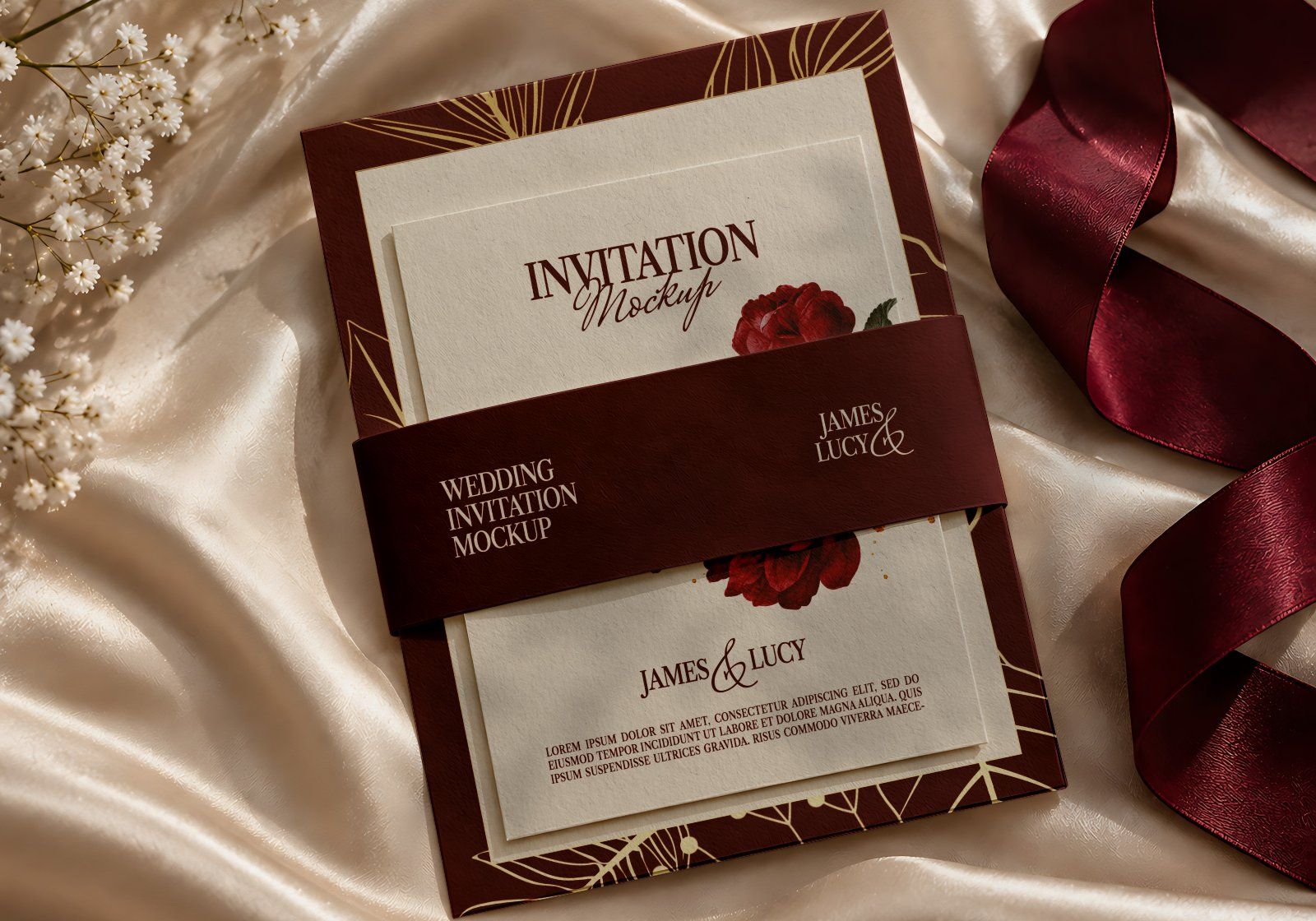 Luxury Wedding Invitation & Stationery PSD Mockup Pack (15 PSD Mockup) — image 20
