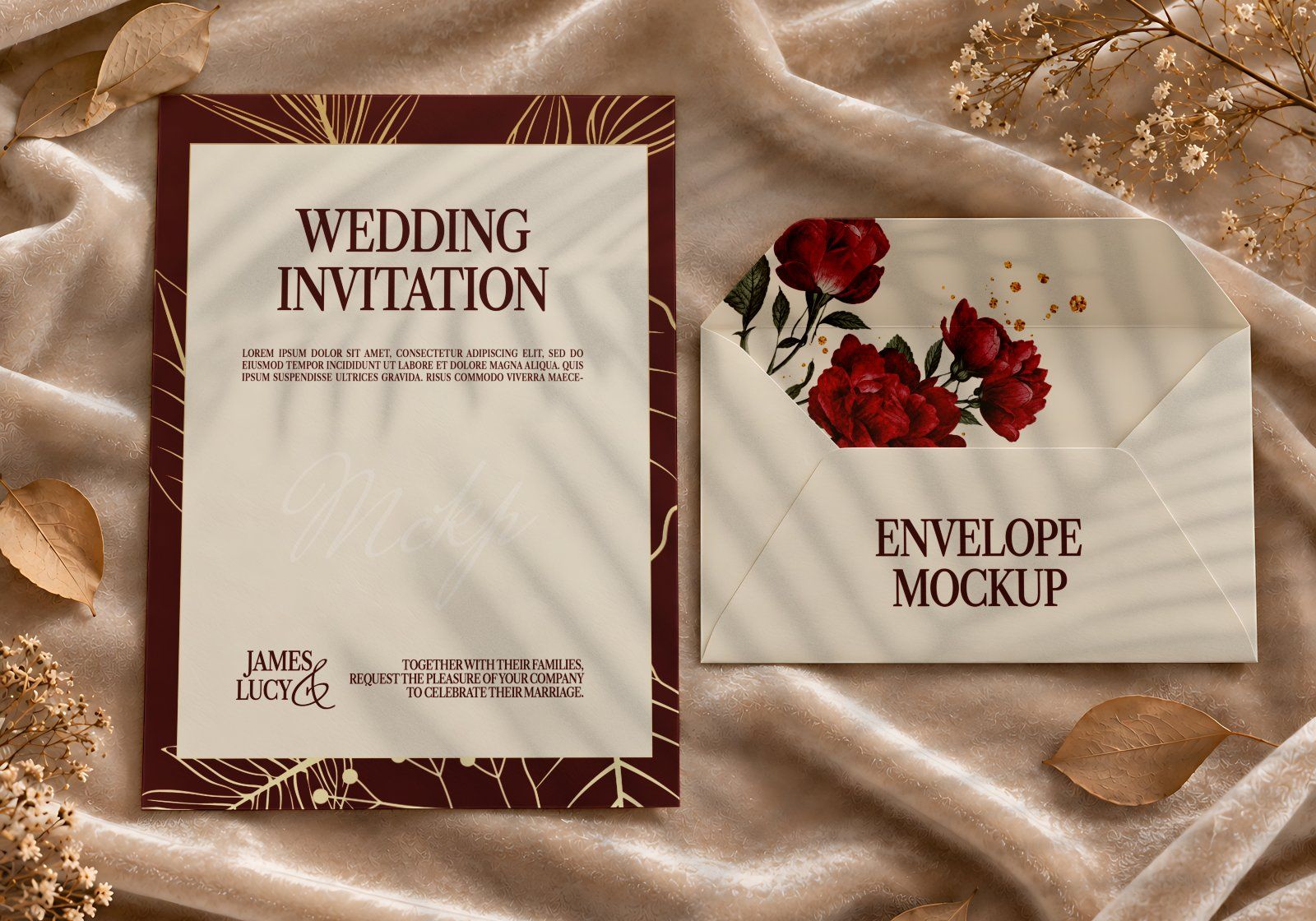 Luxury Wedding Invitation & Stationery PSD Mockup Pack (15 PSD Mockup) — image 19