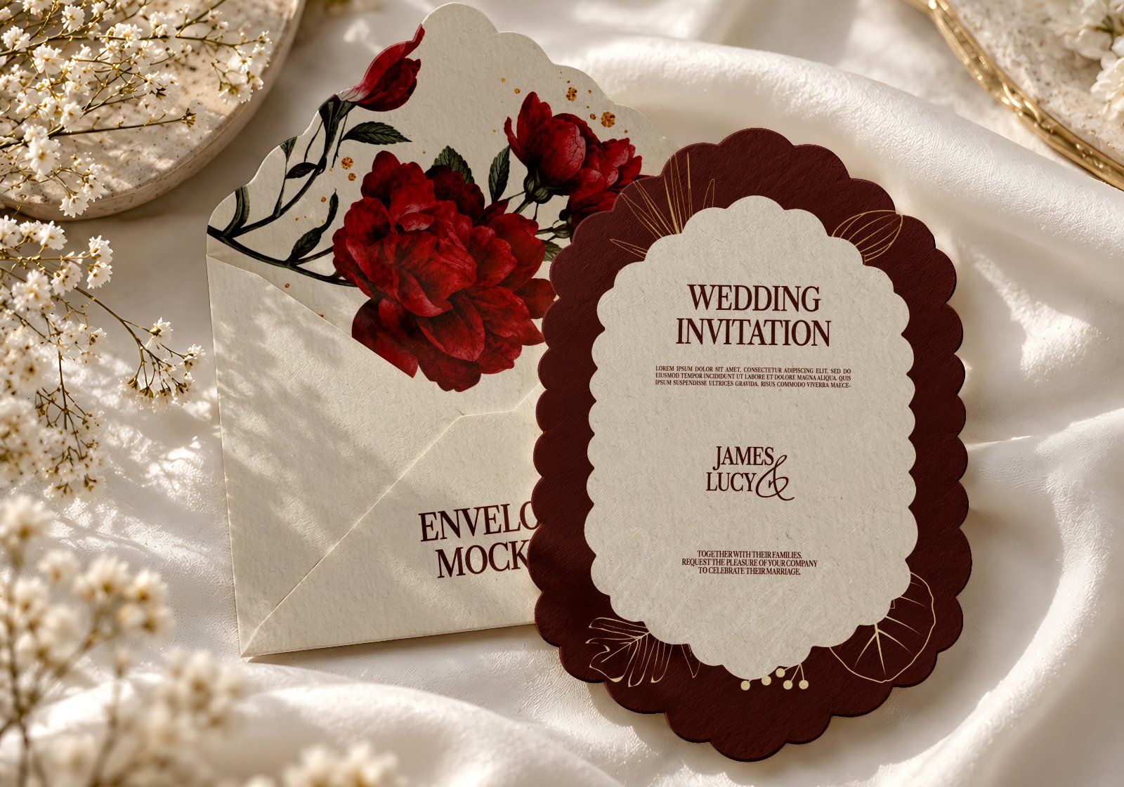 Luxury Wedding Invitation & Stationery PSD Mockup Pack (15 PSD Mockup) — image 11