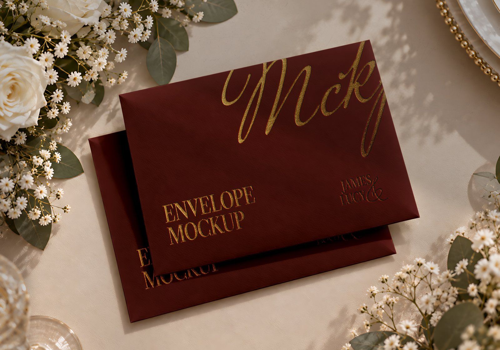 Luxury Wedding Invitation & Stationery PSD Mockup Pack (15 PSD Mockup) — image 12