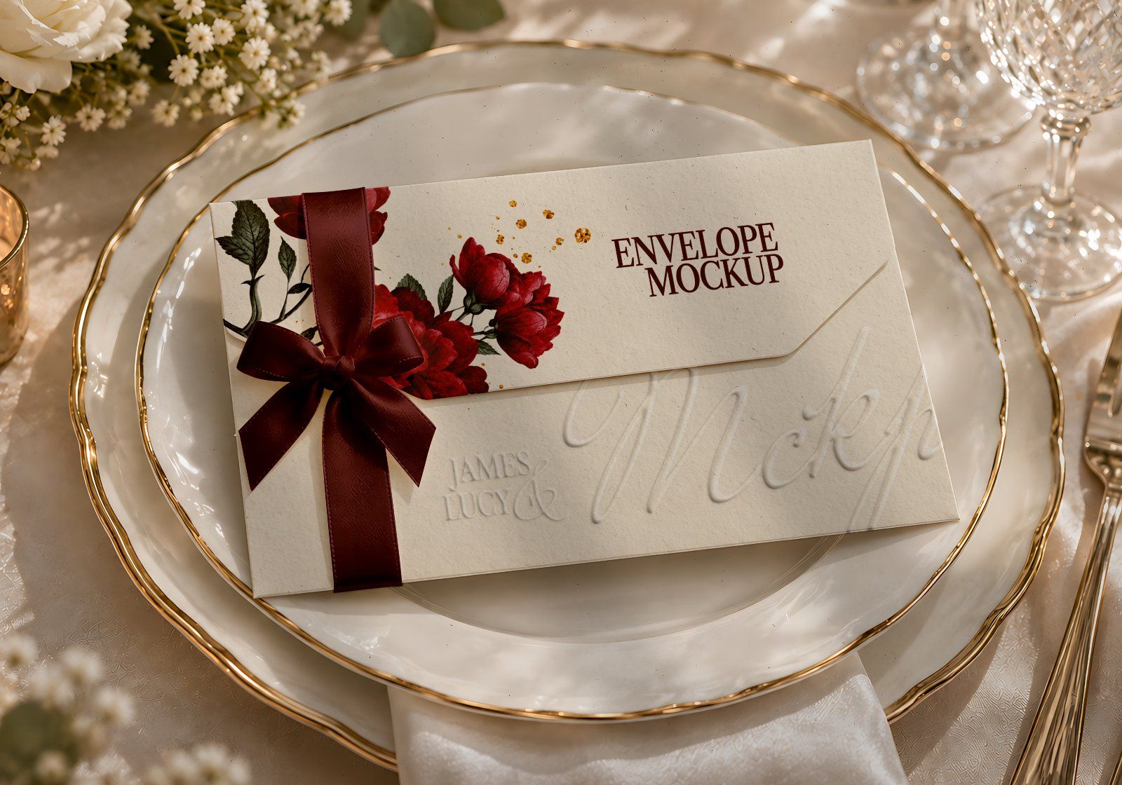 Luxury Wedding Invitation & Stationery PSD Mockup Pack (15 PSD Mockup) — image 8