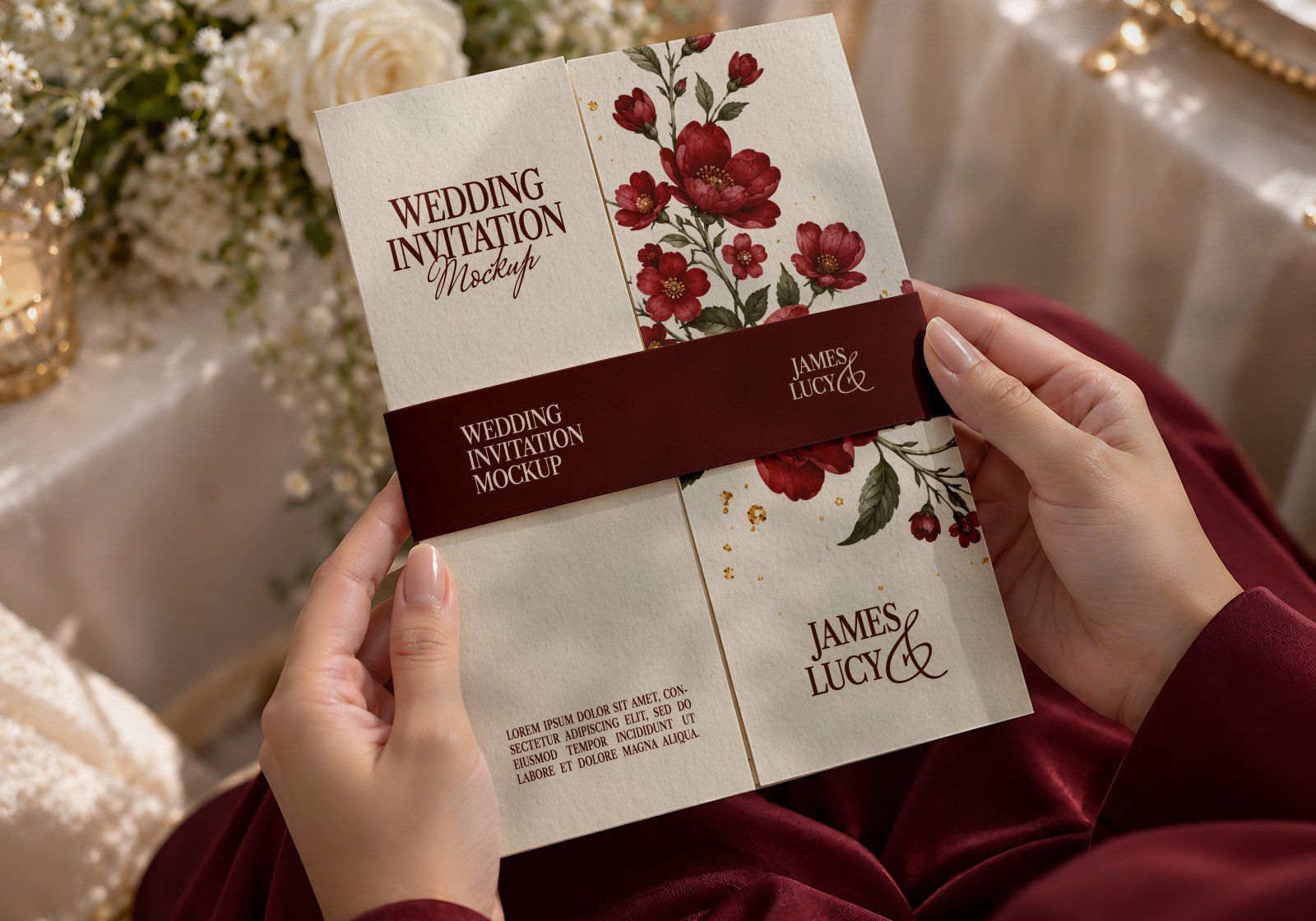 Luxury Wedding Invitation & Stationery PSD Mockup Pack (15 PSD Mockup) — image 6