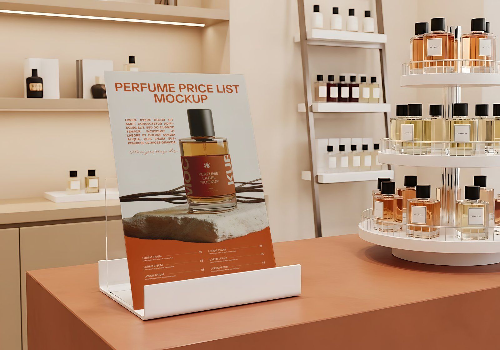 Premium Branding Perfume Store Mockup