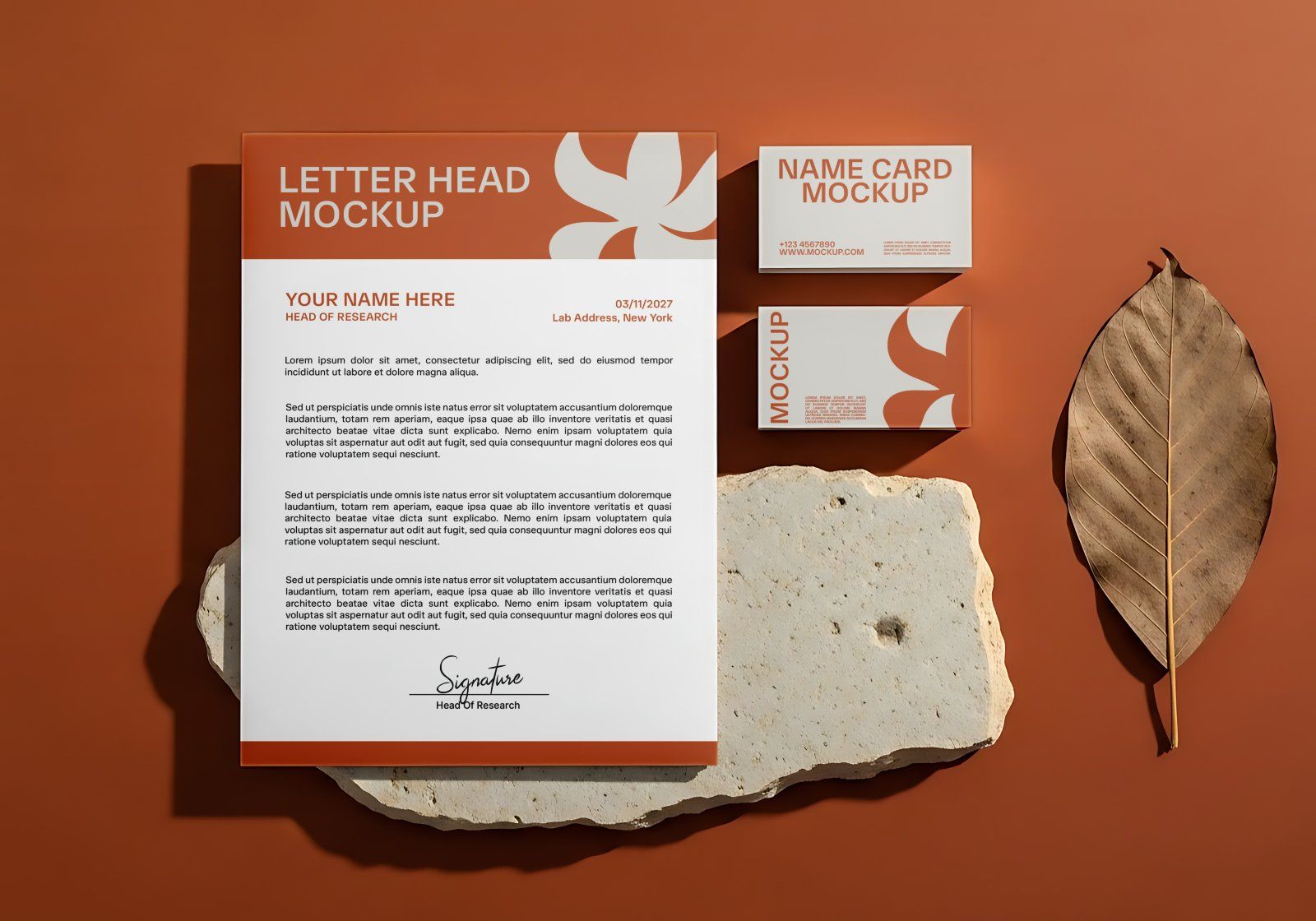 Premium Branding Perfume Store Mockup