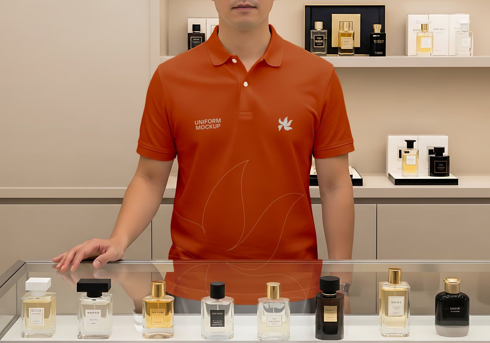 Premium Branding Perfume Store Mockup