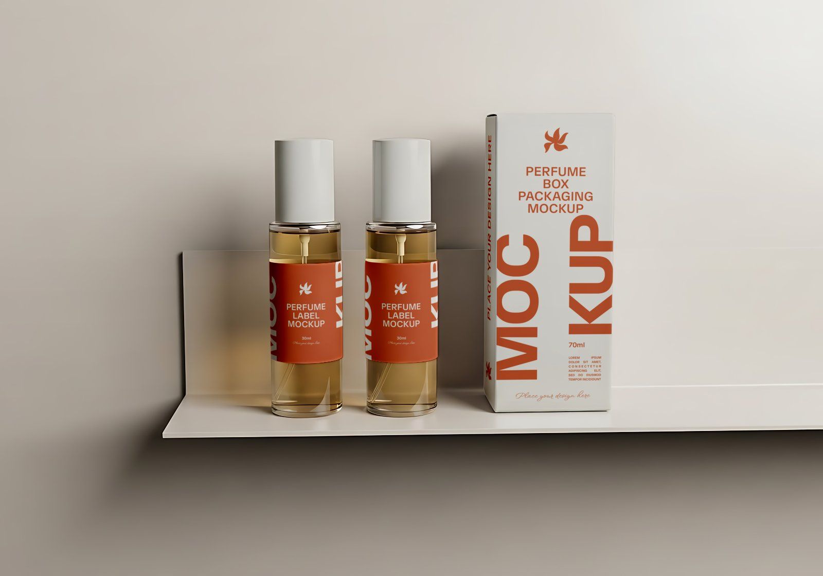 Premium Branding Perfume Store Mockup