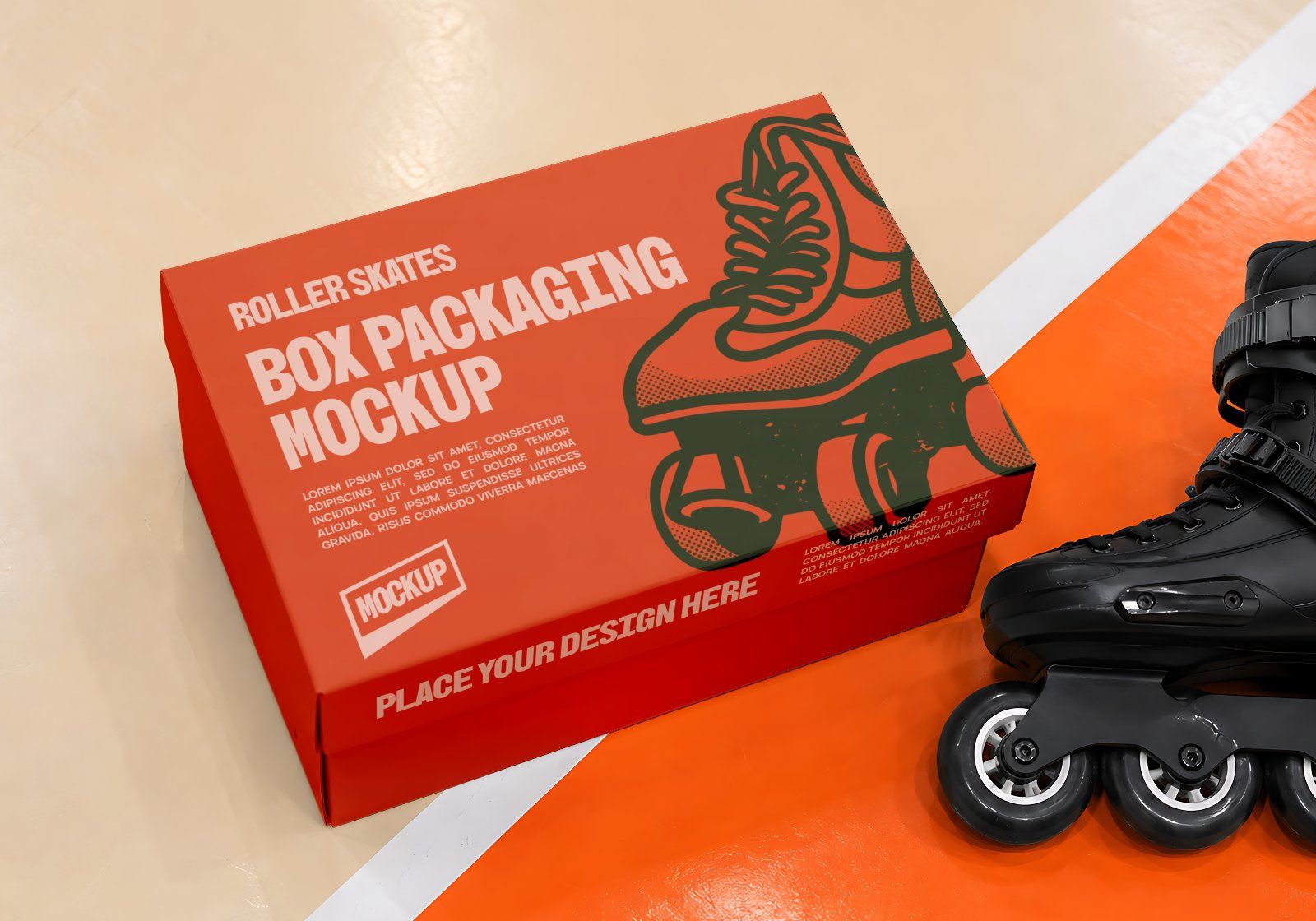 Premium Roller Skating Event Branding Mockup Bundle – 15 Retro & Urban PSD Scenes for Street Sports