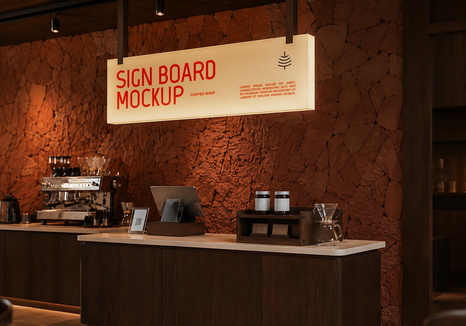 Premium Branding Bean Coffee Shop Mockup — image 6