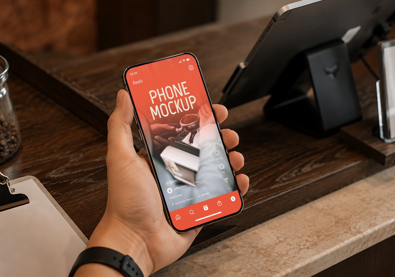 Premium Branding Bean Coffee Shop Mockup — image 7