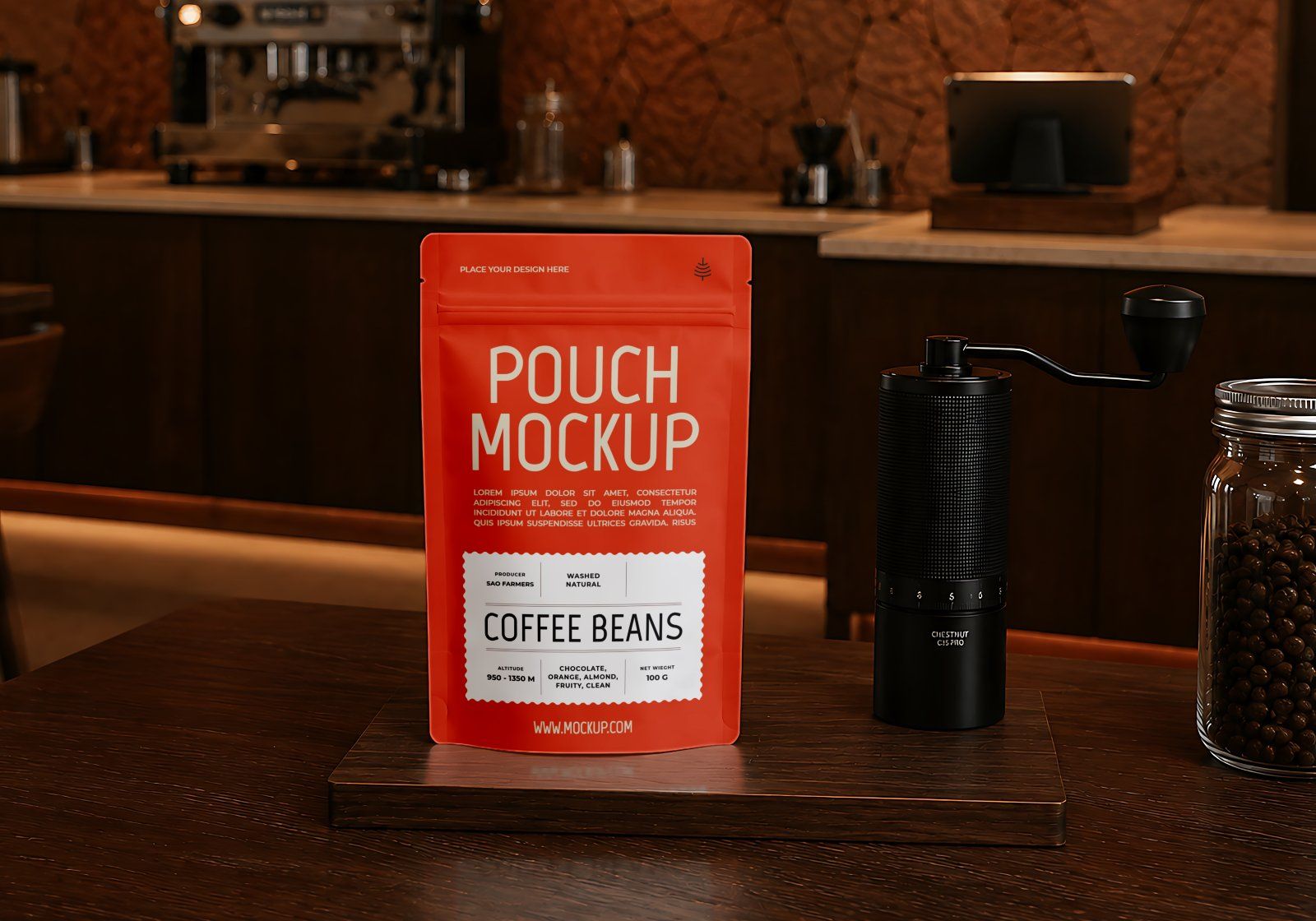 Premium Branding Bean Coffee Shop Mockup — image 8