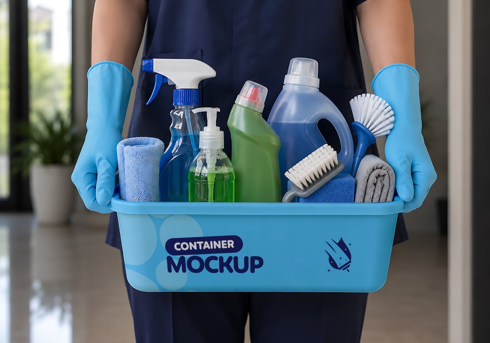 Cleaning Company Branding Mockup Bundle - 15 PSD Templates  Housekeeping & Cleaning Service Brand — image 16
