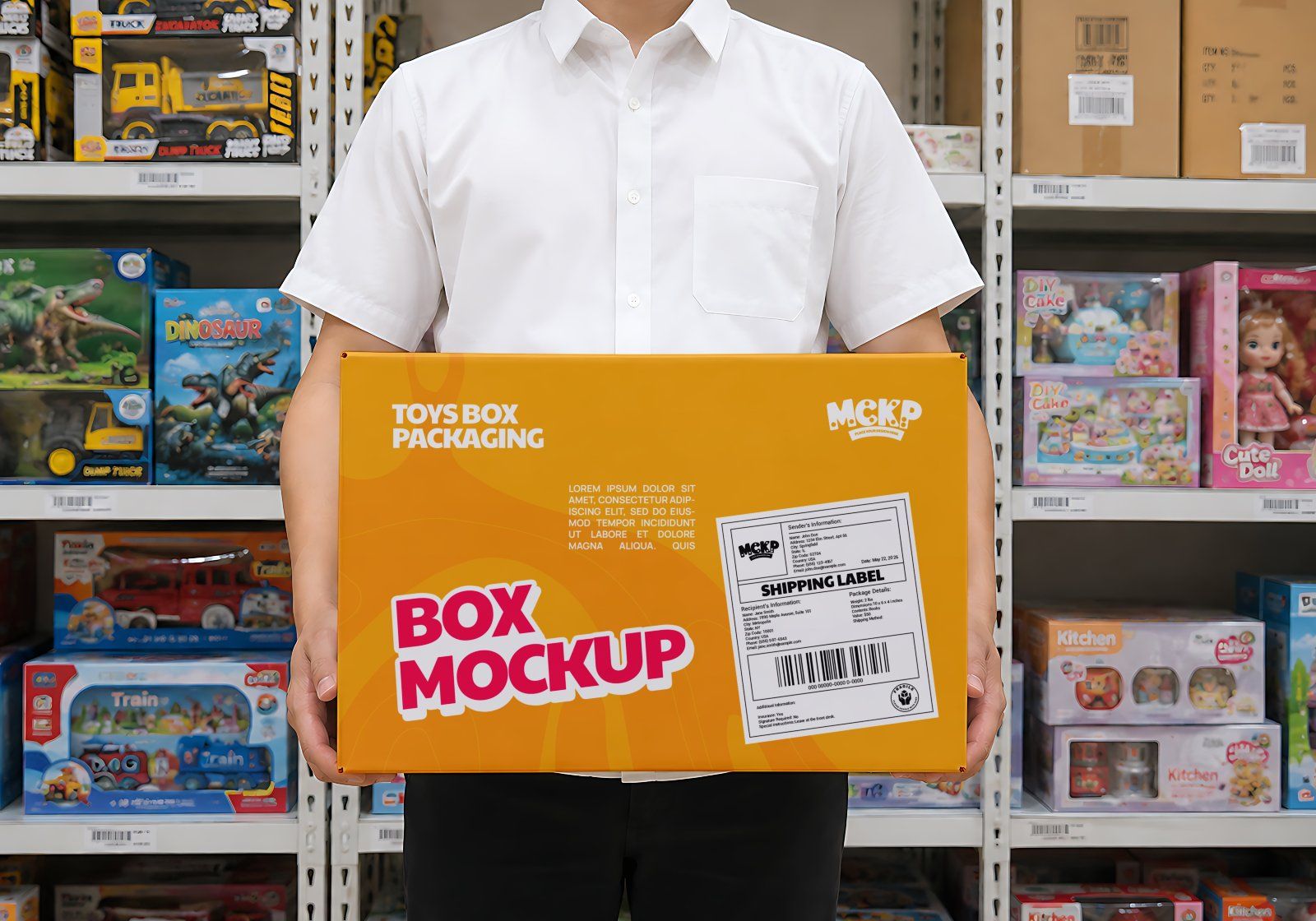 Kids & Toy Shop Brand Identity Mockup 15 Bundle Set - Toys Retail Store Mockup Bundle — image 7