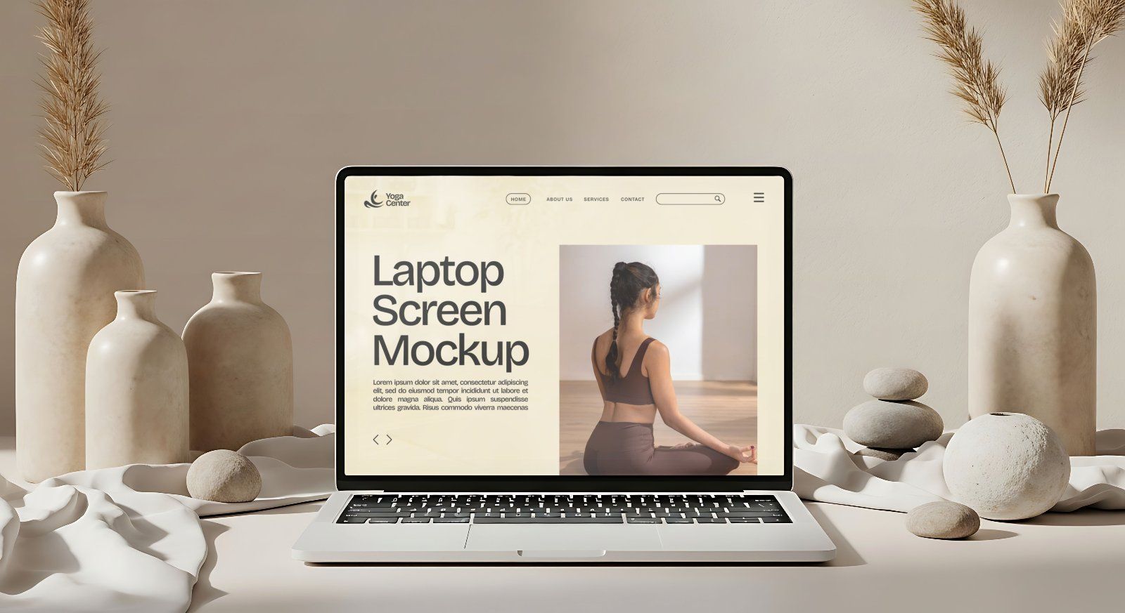 15 Premium Yoga Branding Mockup Collection