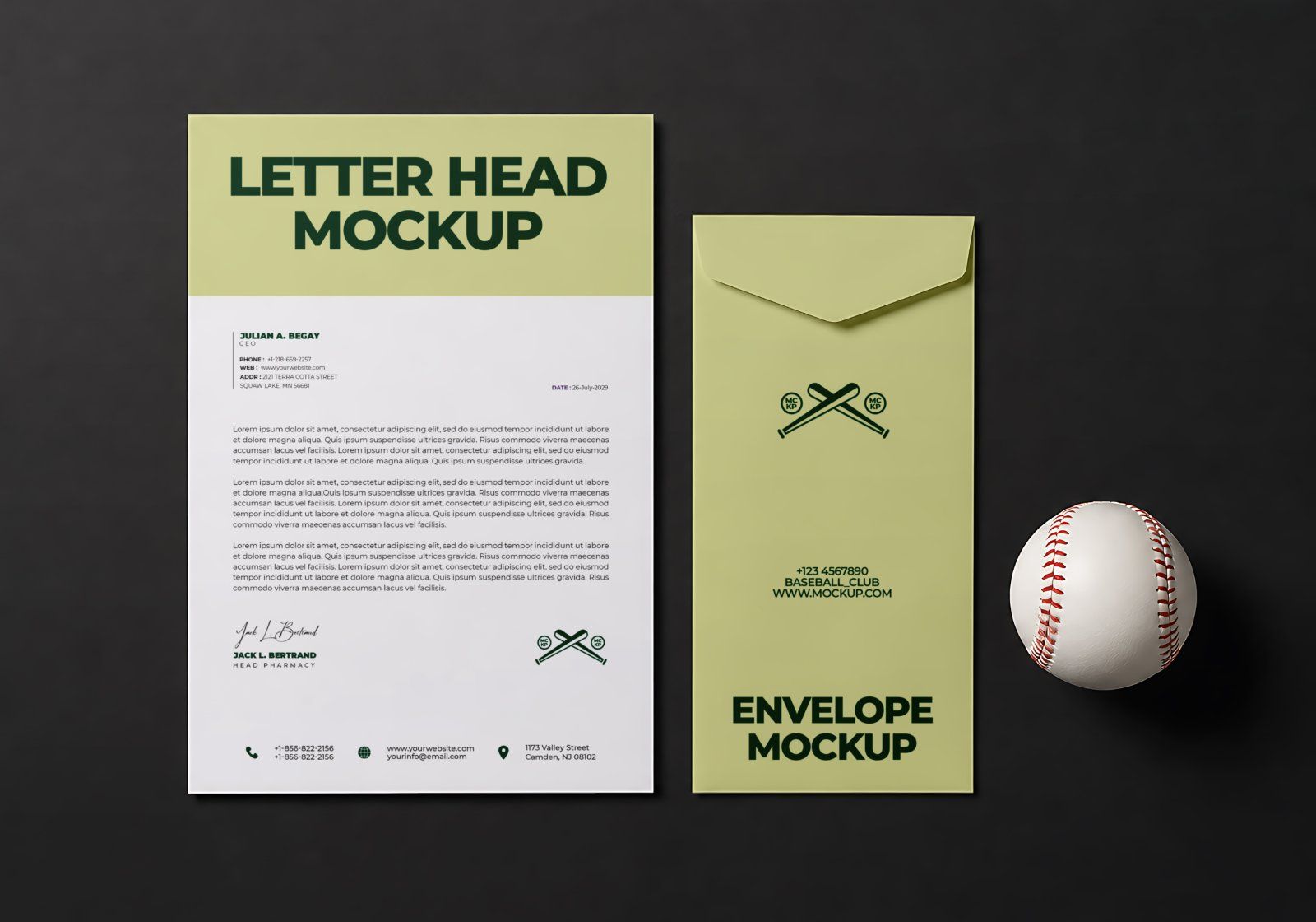 Ultimate Baseball Team Branding Mockup Bundle – 15 Premium PSD Scenes for Athletic & Sports Identity