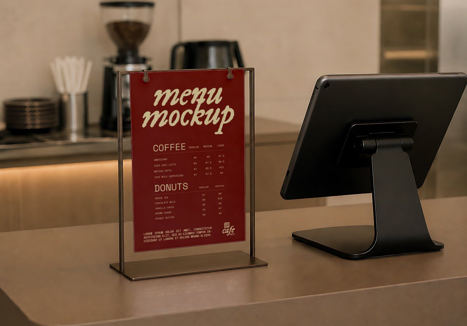 Premium Branding New Brown Coffee Shop Mockup — image 11