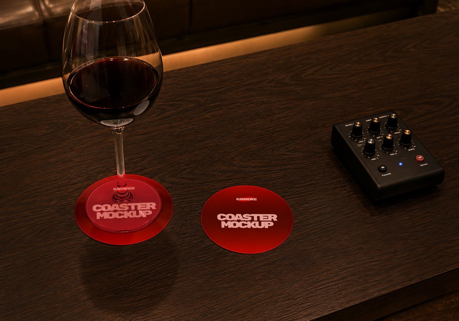 Karaoke Entertainment Branding Mockup Bundle - Karaoke Lounge & Music Bar Identity Mockup Set — image 16