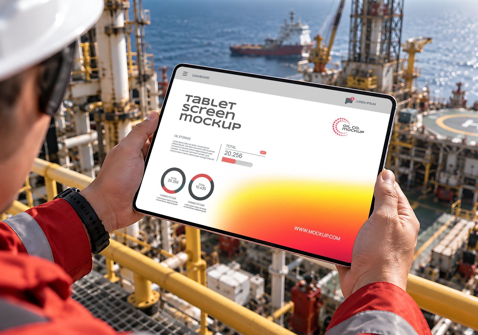 Oil and Gas Company Mockup Bundle - 15 Premium PSD Energy & Oil Industry Brand Identity — image 16
