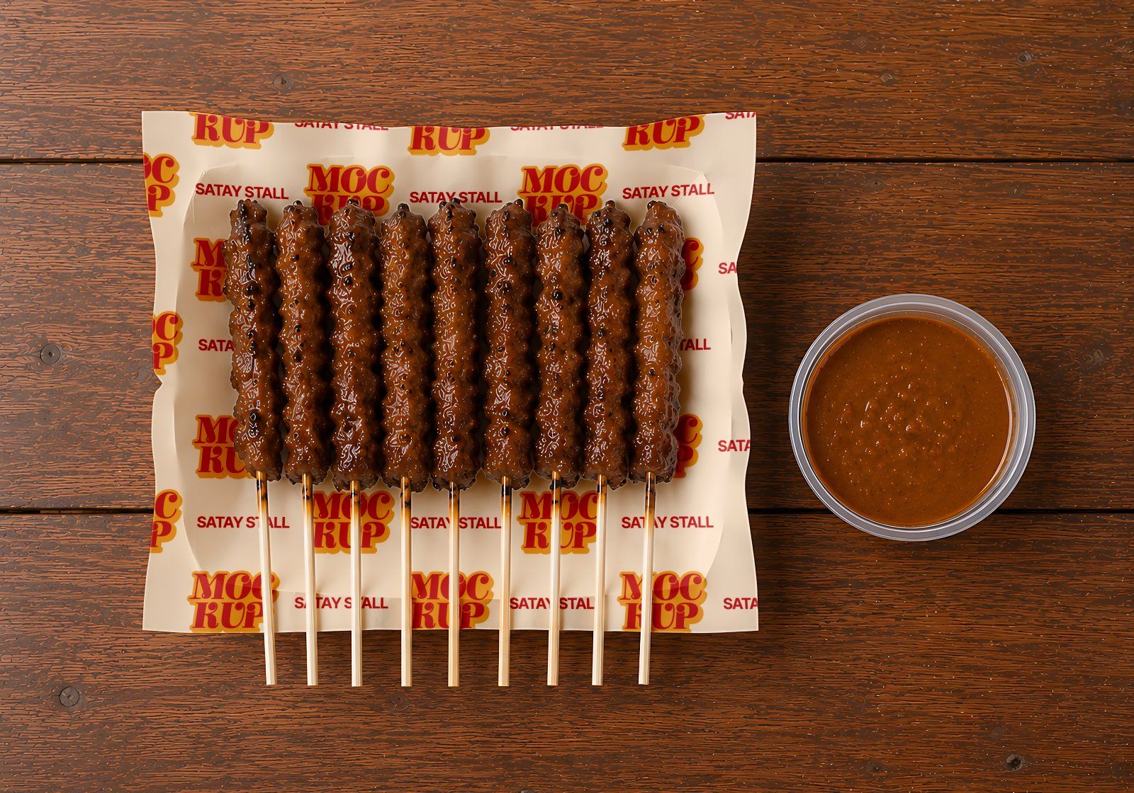 Premium Branding Satay Stall Mockup — image 5