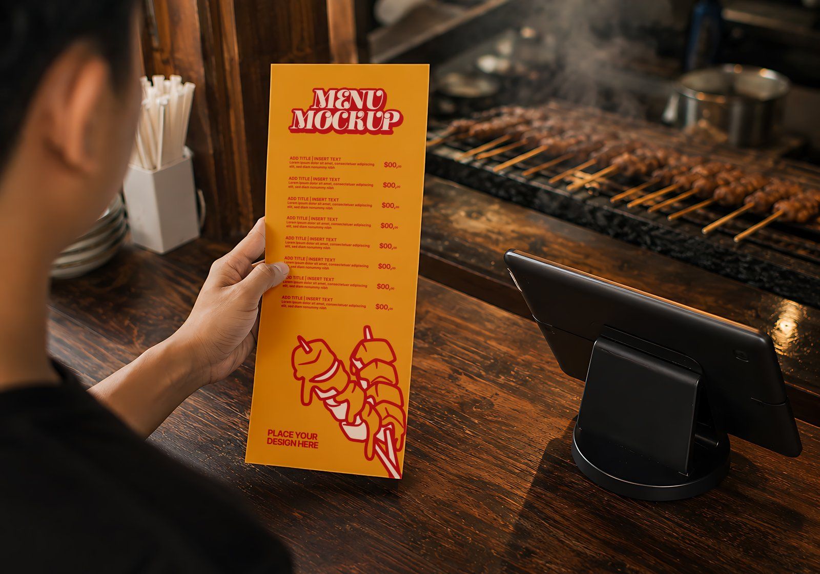 Premium Branding Satay Stall Mockup — image 9