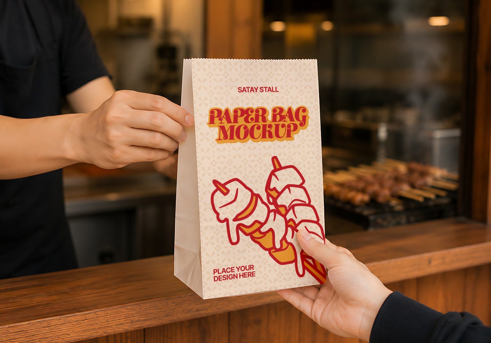 Premium Branding Satay Stall Mockup — image 13