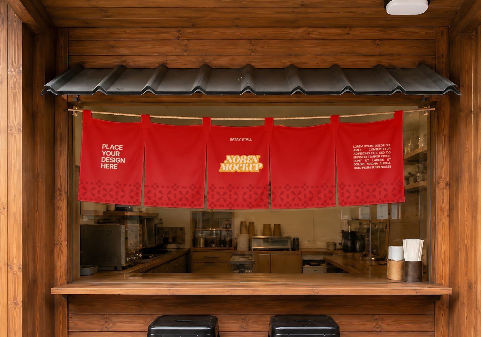 Premium Branding Satay Stall Mockup — image 14