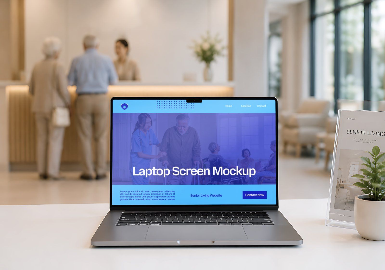 Nursing Home Mockup Bundle - Senior Living & Healthcare Facility Brand Identity 15 PSD Mockup — image 15