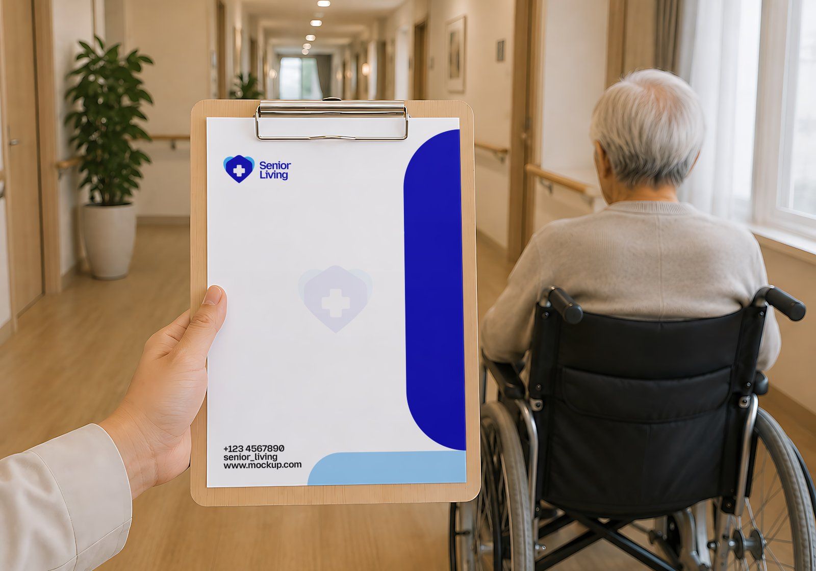 Nursing Home Mockup Bundle - Senior Living & Healthcare Facility Brand Identity 15 PSD Mockup — image 14