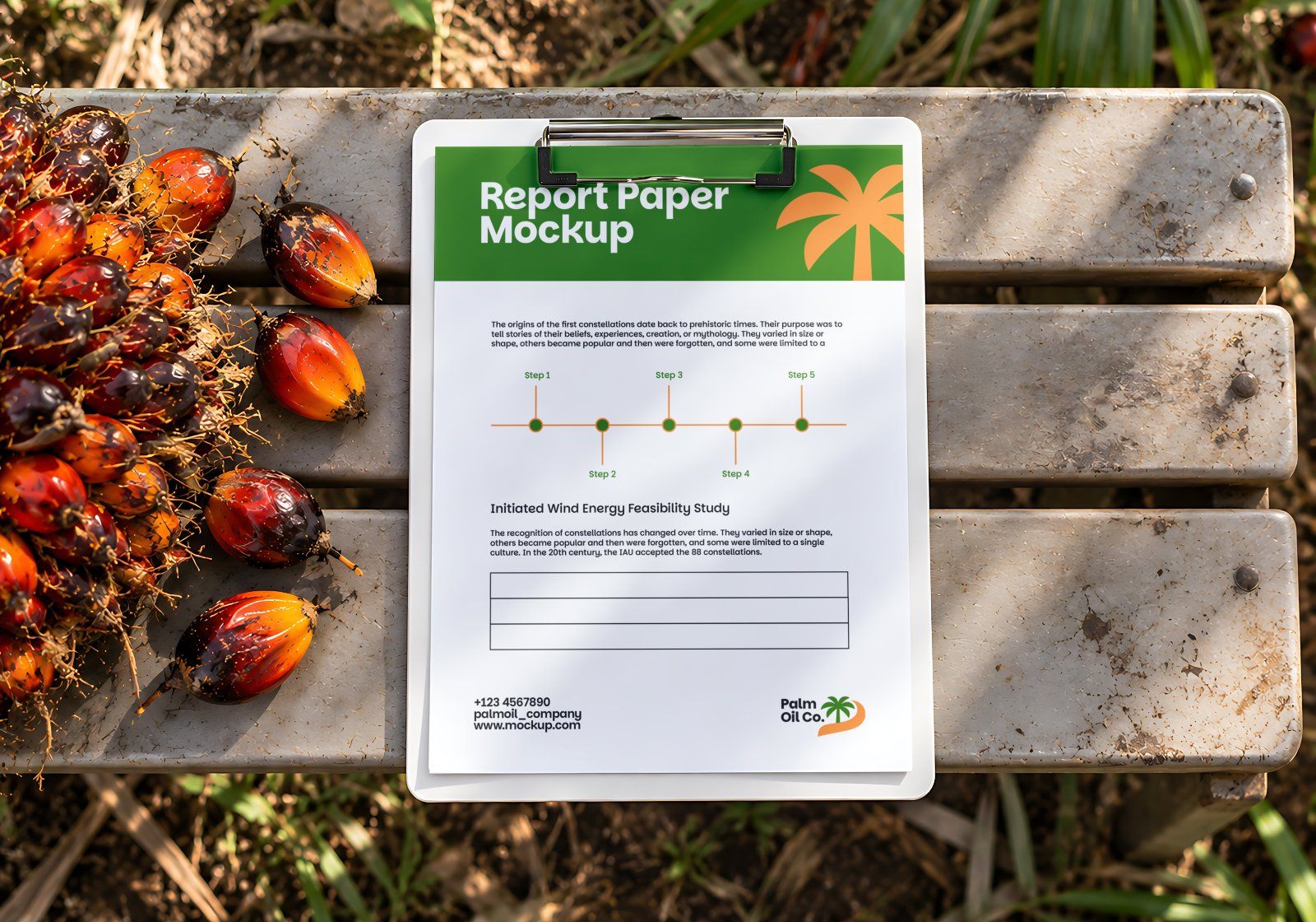 Palm Oil Company Mockup Bundle - 15 Premium PSD Agriculture & Palm Oil Plantation Branding — image 12