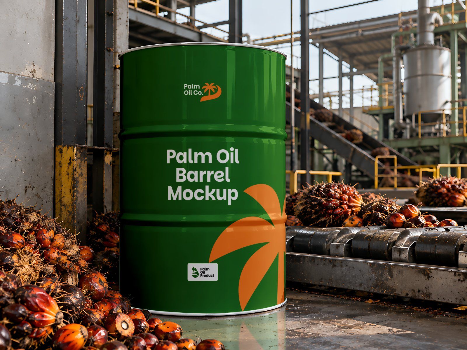Palm Oil Company Mockup Bundle - 15 Premium PSD Agriculture & Palm Oil Plantation Branding — image 10