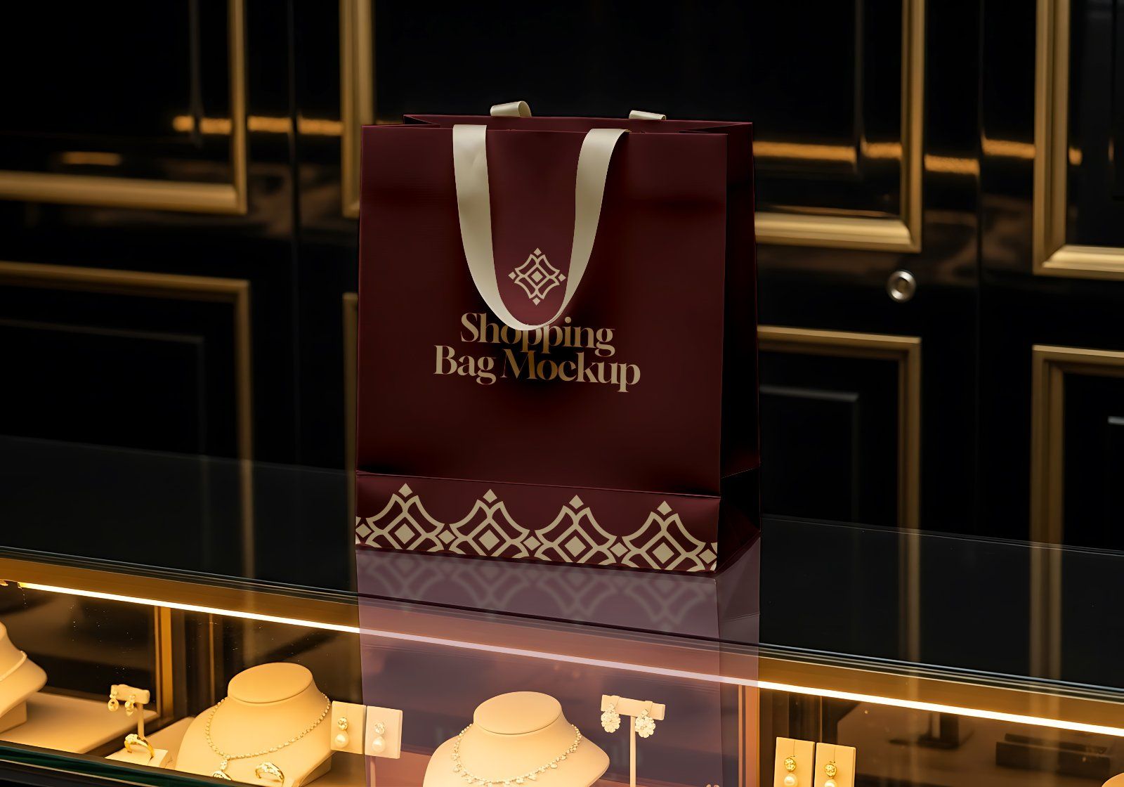 Jewelry Store Mockup Bundle – 15 PSD Templates for Luxury Branding