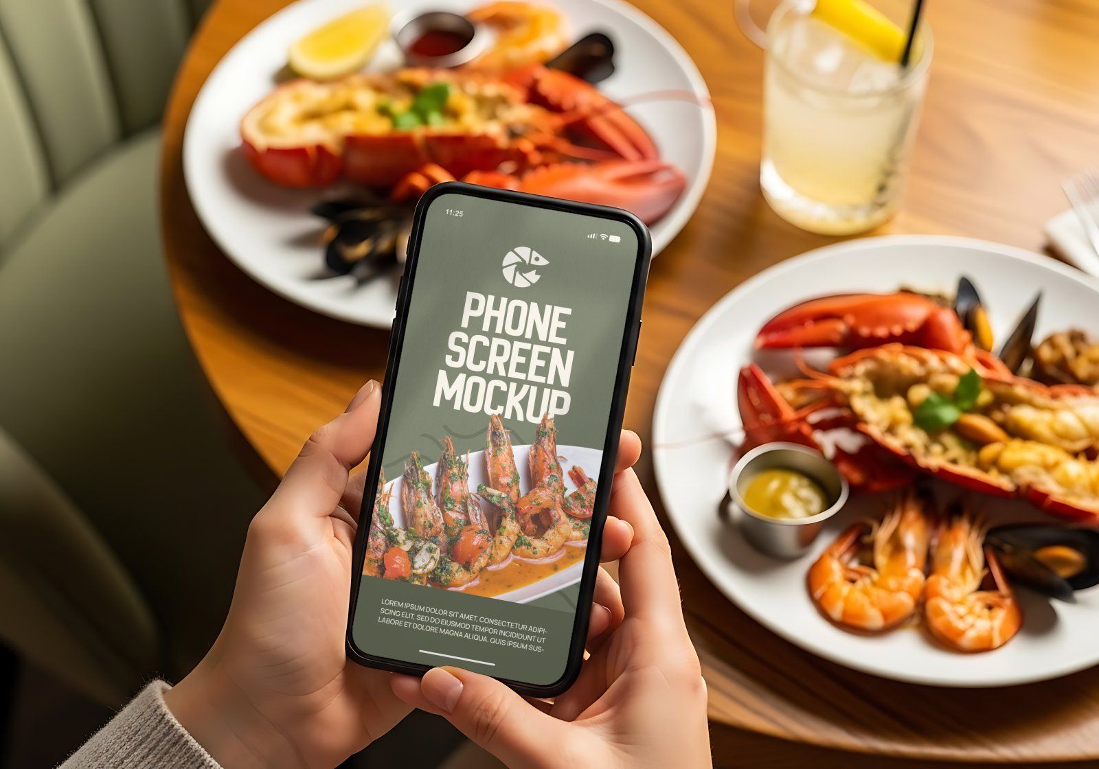 Premium Branding Seafood Resto Mockup