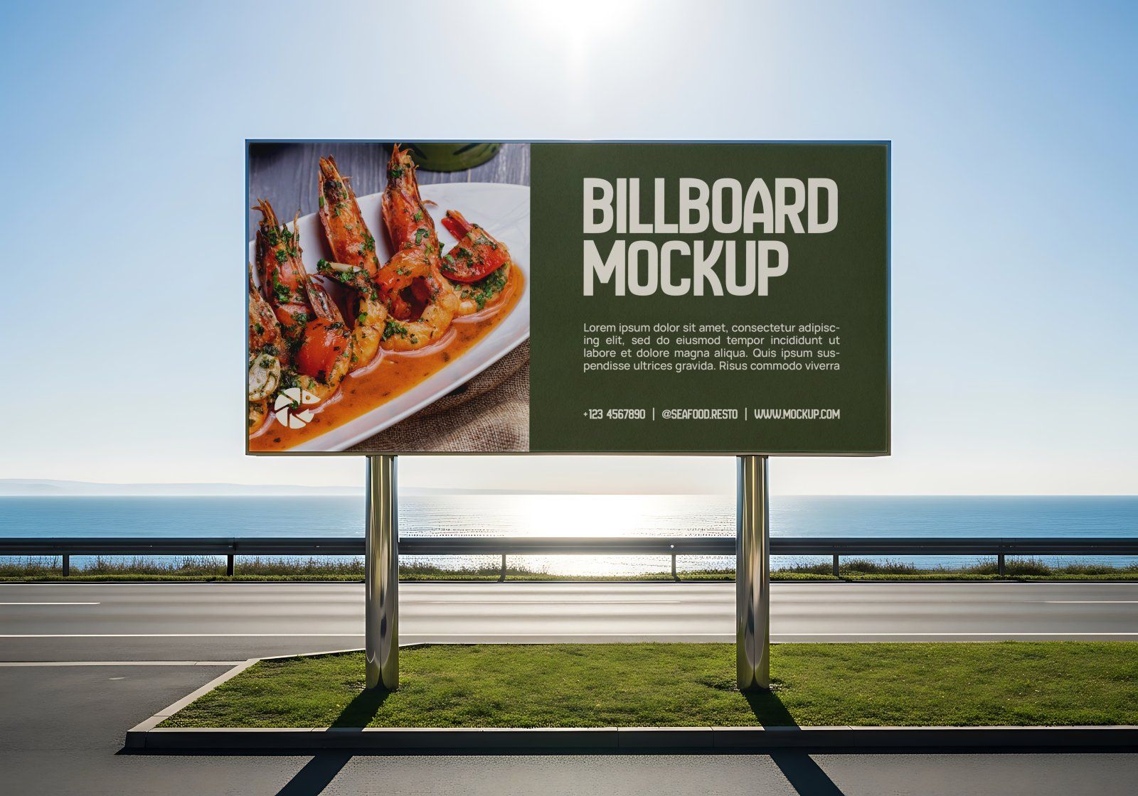 Premium Branding Seafood Resto Mockup