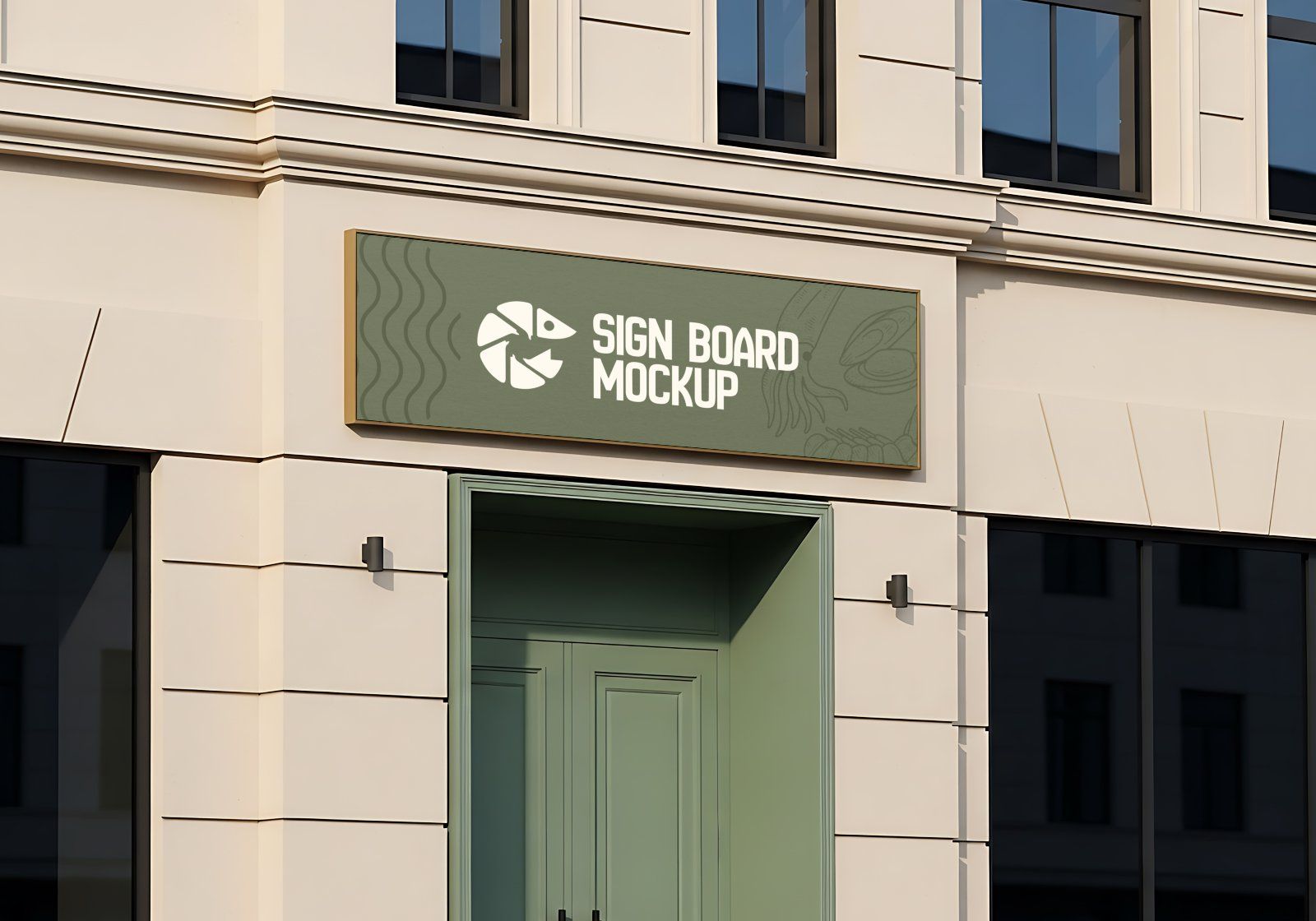 Premium Branding Seafood Resto Mockup