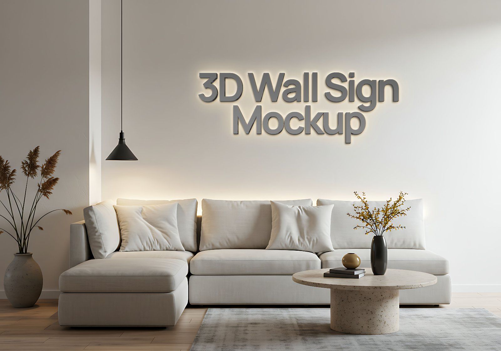 Store front 3D Signage Professional Mockup