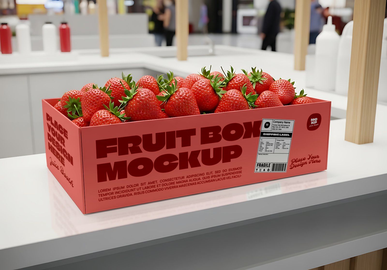 Juice Store Mockup Bundle Fresh Juice Branding & Packaging