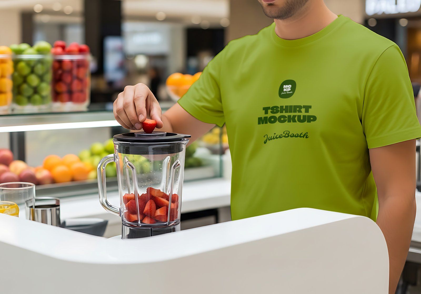 Juice Store Mockup Bundle Fresh Juice Branding & Packaging