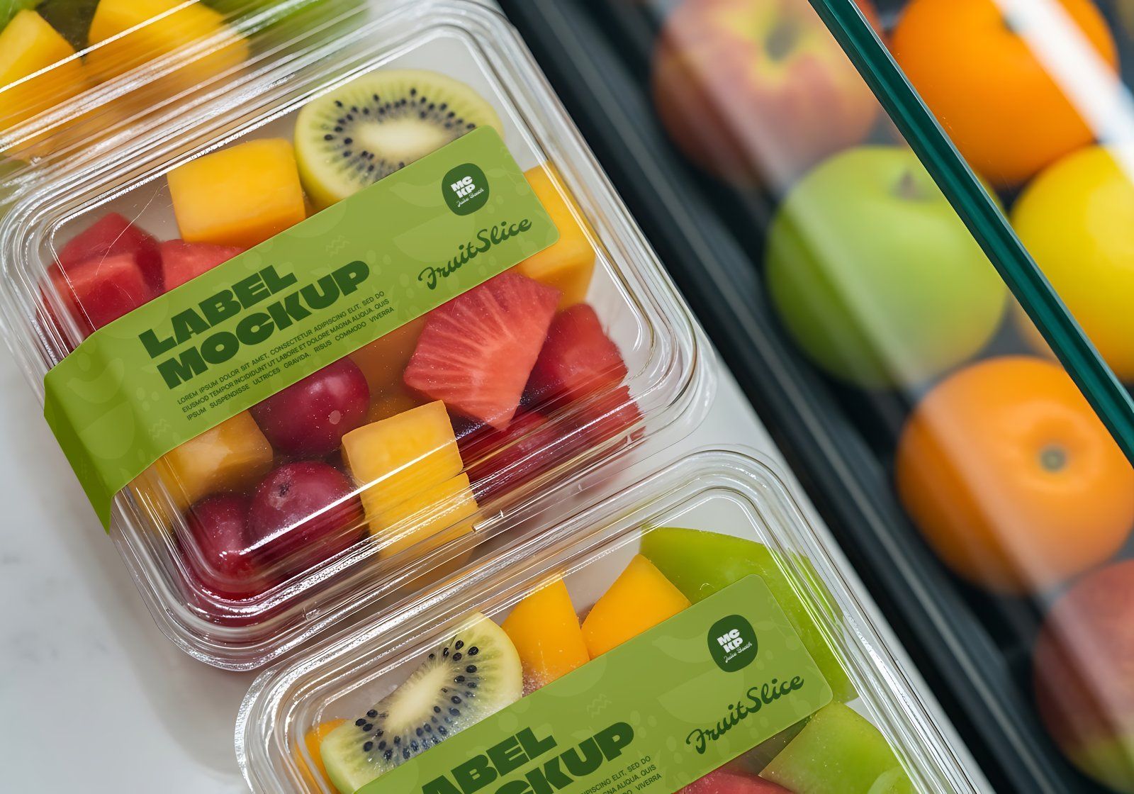 Juice Store Mockup Bundle Fresh Juice Branding & Packaging